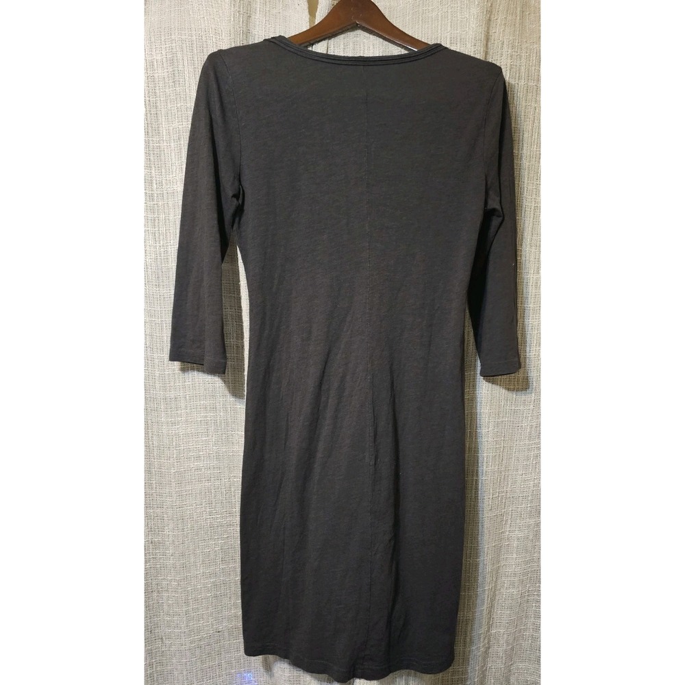 Garnet Hill Dress Women's Gray Size S Tunic Stretchy Lagenlook Casual Pullover - Picture 4 of 4
